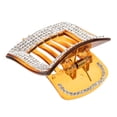thumbnail image 2 of Pinza para el pelo con brillantes diamantes de imitación café, 2 of 7