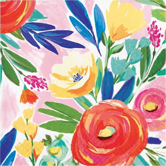 Fragrant Florals Paper Lunch Napkins 16 Per Pack