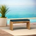 thumbnail image 2 of ARDEN Foam Outdoor Double Welted Bench Cushion, 48 x 18, made with ProFoam, Rain-proof, Fade Resistant, Classic Navy Woven Solid, 2 of 9