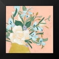 thumbnail image 2 of Vess, June Erica 20x20 Black Modern Framed Museum Art Print Titled - Floral Allure I, 2 of 5