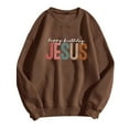thumbnail image 5 of Shadoumai Jesus Crewneck Sweatshirts Women Christian Letter Print Shirts Casual Fall Long Sleeve Pullover Oversized Winter Clothing, 5 of 5