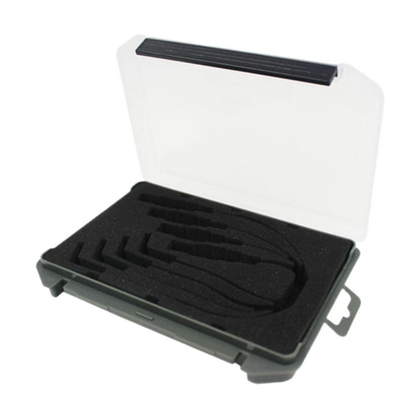 Caja de pesca con mosca Colamx inserto de espuma EVA gris