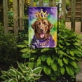 thumbnail image 2 of Chesapeake Bay Retriever King of Mardi Gras Garden Flag 11.25 in x 15.5 in, 2 of 5