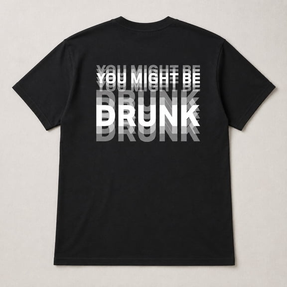 You Might Be Drunk Graphic T-Shirt, Unisex Classic Fit Funny Slogan Tee