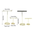 thumbnail image 4 of Baohd 2 Pcs Porte-Boucles d'Oreilles Support Délicat Organisateur de Bagues Multifonctionnel Collier Bijoux Coiffeuse en Forme de T, 4 of 6