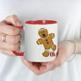 thumbnail image 5 of CafePress - Oh Snap Gingerbread Christmas Mug - 11 oz Ceramic Mug - Novelty Coffee Tea Cup, 5 of 6