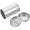silver, variant on 16 oz Round Tea Tin Can with Lid, Double Seal Metal Container for Loose Tea Coffee Sugar and Kitchen Storage