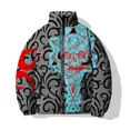 thumbnail image 1 of Chaquetas de invierno con estampado de calavera de monstruo para hombre, abrigo masculino moderno y versátil, abrigos de invierno cómodos y elegantes, ropa de parka para hombre, 1 of 5