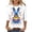Multicolor S, variant on Enjoytime Easter Womens Tops Cute Eggs Bunny Print Crew Neck 3/4 Sleeve T Shirts Loose Casual Plus Size Shirt
