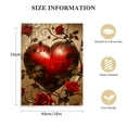 thumbnail image 2 of Shiartex  Romantic Valentines day Art Painting Canvas Print, Vintage Hearts Picture, Home Wall Decor Gifts 16x20 in/12x16 in, 2 of 5