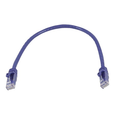 UPC: 0757901811920 | Monoprice FLEXboot Series – Patch cable – RJ-45 (M) to RJ-45 (M) – 6 in – UTP – CAT 6 – booted  snagless  stranded – purple