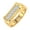 Yellow Gold, variant on 1/4 Carat (ctw) Nick Set 6-Stone MensDiamond Wedding Band Ring in 14K Yellow Gold (Ring Size 14) (I1-I2 Clarity)