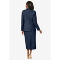 thumbnail image 2 of Jessica London Women's Plus Size Two Piece Single Breasted Jacket Skirt Suit Set, 2 of 6