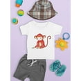 thumbnail image 3 of Monkey Sitting T-Shirt Infant -Image by Shutterstock,  12 Months, 3 of 4