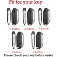 thumbnail image 2 of Key Fob Cover Compatible with Kia Telluride Sorento K3 K4 K5 K5GT-LINE K8 Sportage Carnival EV6 EV9 Picanto Morning 2022-2026 5 Button Keychain Case Holder Protector,A Black, 2 of 9