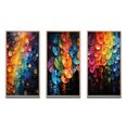 thumbnail image 2 of Designart "Shimmering Beats Compact Discs wall art III" Entertainment Framed Wall Art Set Of 3 - Multi-Color Compact Discs Frame Gallery Set For Office Decor, 2 of 6