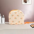 thumbnail image 5 of Unique Bargains 1 Pc Tulip Square Makeup Bag for Business Travel Orange Polyester, 5 of 5