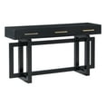 thumbnail image 3 of GZXS Entryway Console Table with Storage, Modern Wooden Hallway Sofa Table w/ 3 Drawers, for Living Room and Foyer, 57"L x 15.7"W x 30.6"H, Black, 3 of 8
