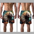 thumbnail image 3 of luoweisi Men's Beach Shorts Quick Dry Swim Trunks with Mesh Lining Unique Pangolin L, 3 of 5