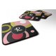 thumbnail image 1 of ""Caroline'S Treasures Am1001-Rfc Monogram-Retro en posavasos de espuma negra (juego de 4) 3.5"""" H X 3.5""" W Multicolor"", 1 of 1