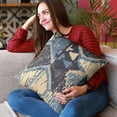 thumbnail image 2 of Plutus Brands Blue Plutus Hidden Seas Abstract Luxury Throw Pillow 26 in x 26in, Double Sided 26" x 26", 2 of 9