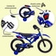 thumbnail image 3 of Bicicleta Entrenadora para Niños AEIOU Moto Cross Bike R12 Azul, 3 of 4