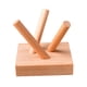 thumbnail image 1 of Base de exhibición de madera, estable, elegante, organizador de adornos, soporte de bola esférica Color madera clara, 1 of 9