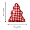 thumbnail image 3 of Eolstice Vintage Christmas Tree Shaped Throw Pillow, Ruffled Decorative Stuffed Cushion for Sofa Couch Bedroom Home Decoration, 3 of 7