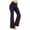 Purple, variant on XFLWAM Flare Leggings for Women Crossover High Waisted Yoga Pants Casual Bootcut Workout Bell Bottom Leggings with Pockets Black S