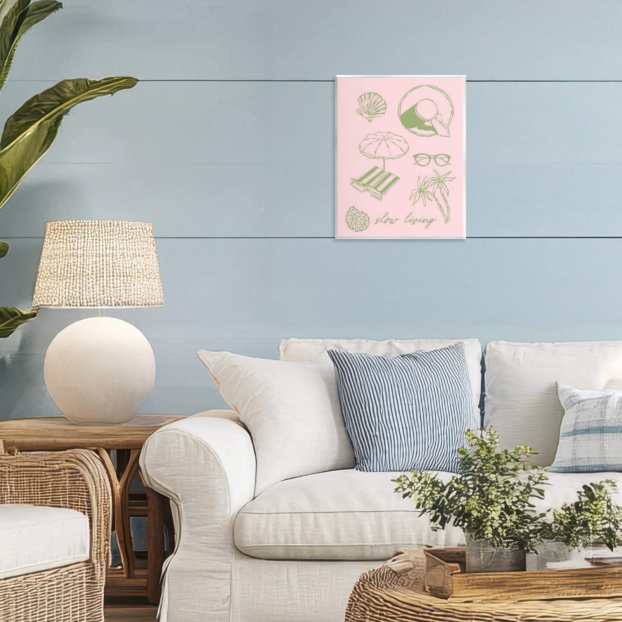 Stupell Industries Slow Beach Living Wall Plaque Art, design by The Prints Vibe