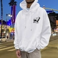 thumbnail image 4 of KHONTS He Left the 99 to Find Me Sweatshirt for Men Christian Fashion Graphic Hooded Sweatshirt Long Sleeve Hoodies White XXL, 4 of 6