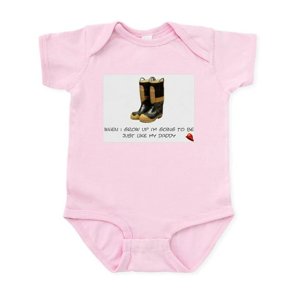 CafePress - Just Like My Daddy Infant Bodysuit - Baby Light Bodysuit, Size Newborn - 24 Months