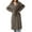 Bronze, variant on Women's Long Oversized Trench Coat Notch Lapel Double-Breasted Jacket with Pockets & Belted, Casual Outerwear for Fall and Winter