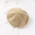 thumbnail image 3 of French Style Beret Hat for Women CQXIDFH French Style Beret Cap, Fashion Painter Hat, Soft Breathable Head Accessories for Ladies Cold Weather Outfits, Dad Hat for Men Women (Khaki, One Size), 3 of 3