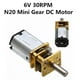thumbnail image 5 of 10pc 30rpm N20 -speed Gear Motor Dc 6v Reduction Gear Motors With Metal Gearbox Wheel, 5 of 5