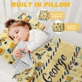 thumbnail image 6 of Toddler Nap Mat with Pillow and Blanket, Personalized Name Toddler Sleep Mat, Extra Large Rolled Napping Mats, Washable, Light, for Kids Boys Kindergarten Daycare Preschool Travel（Space）(Fixed Size), 6 of 7