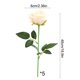 thumbnail image 3 of Plantas Artificiales De Plástico Paquete De 5 Ramos De Flores Artificiales Para Bodas En Casa, Flores Decorativas Multiusos De Plástico En Beige, 48cm Rkxzt, 3 of 9