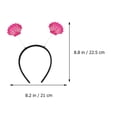 thumbnail image 2 of BESTYASH 13Set Girl Party Hair Hoops Rosy Felt Fabric Shell Shape Cosplay Accessory Birthday Party Photo Props, 2 of 6