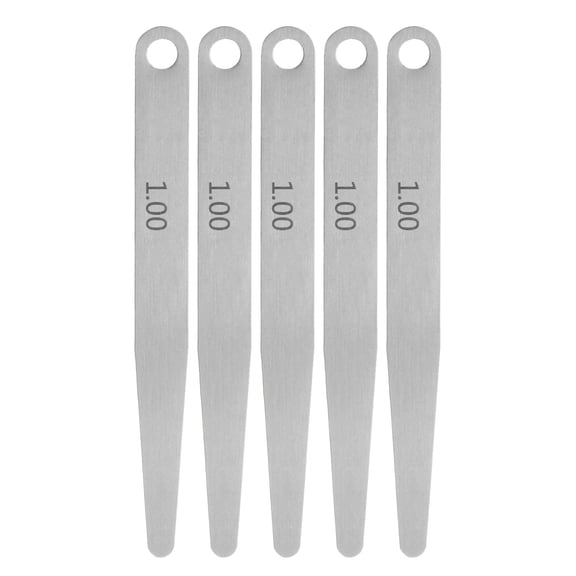 Uxcell 5 Pack Feeler Gauge 1.0mm Thickness Gauge 65MN Steel Metric Gap Measuring Tool