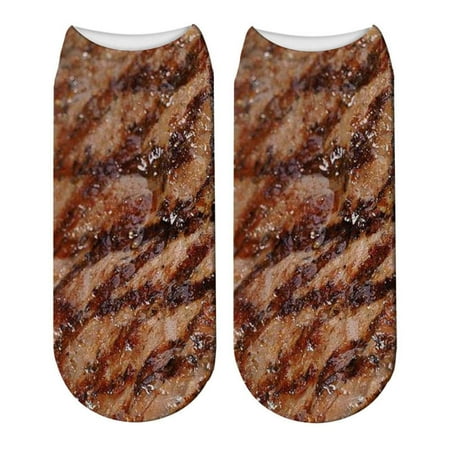 

8 pair Casual Work Business Socks 3D Animal Print Medium Sports Socks Color Random
