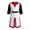 White-e, variant on SRZYMJ Regency Dress Women Regency Empire Waist Dresses Tea Party Victorian Gown Embroidery S
