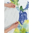 thumbnail image 4 of Yellow and Blue Reversible Bedspread Set, Spring Flower Watercolor Flourishing Vibrant Blooms Design, Pillow Shams & Comforter Microfiber Bedding Set, 3 Sizes, Lime Green Royal Blue, by Ambesonne, 4 of 4