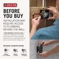 thumbnail image 4 of Delta Ashlyn 17 Series Dual-Function Shower Faucet Set with In2ition 2-in-1 Dual Shower Head with Handheld Spray, Gold 2-Handle Valve Trim Kit, Champagne Bronze (Valve Not Included), 4 of 8