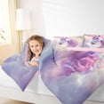 thumbnail image 4 of Manfei White Cloud 7-Piece King Bedding,Cute Unicorn King Bed in a Bag,Pink,Pink Reversible, 4 of 7
