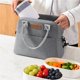 thumbnail image 2 of Bolsa De Almuerzo Bolsa De Almuerzo Multiusos De Gran Capacidad Soporte De Caja De Almuerzo Fácil De Limpiar Con Correa De Hombro Desmontable Ajustable Para Picnic Al Aire Libre Oficina Escuela Methold HA021278-00, 2 of 7