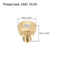 thumbnail image 2 of Uxcell 10/24 UNC 0.4mm Orifice Dia Brass Misting Nozzle 5 Pack, 2 of 5