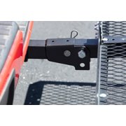 Rockland 60 x 20 Foldable Steel Cargo Carrier with 2” and 1.25” Receiver Bar, 500 LBS Capacity, Heavy-Duty Luggage Basket for SUV, Truck, Trailer, Rear Mounted Rack with Folding Design 10101168