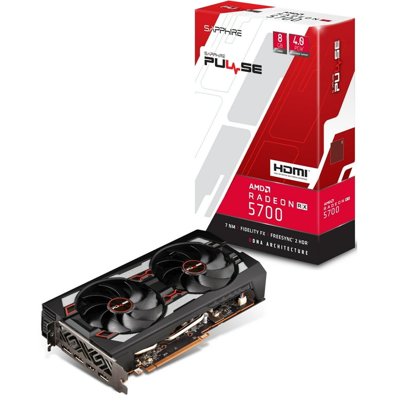 Sapphire Pulse RX 5700 8G Graphics Card, Black - Walmart.com