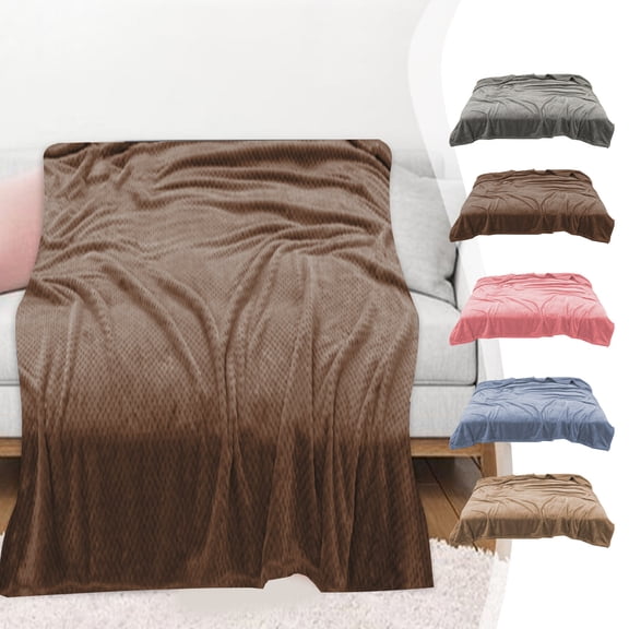 Xuniizn Soft Blankets, Throw Blanket for Couch, Flannel Sherpa Blanket Fleece Blanket for Adults, Cozy, Plush, Thicken, Reversible, Machine Washable, Pink