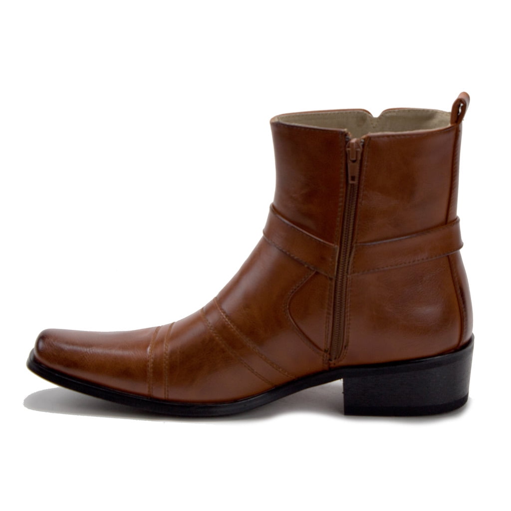 Men Western Clothing, Shoes & Jewelry Jazame Mens 39093 Leather Lined Tall Western Style Cowboy